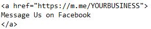 Facebook Messenger HTML Code